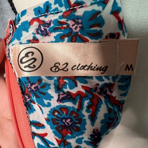 E2 Clothing Floral Print Spaghetti Strap Romper with Pockets - MED - Picture 7 of 10